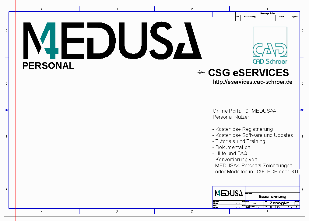 CAD Programm Medusa4 Personal